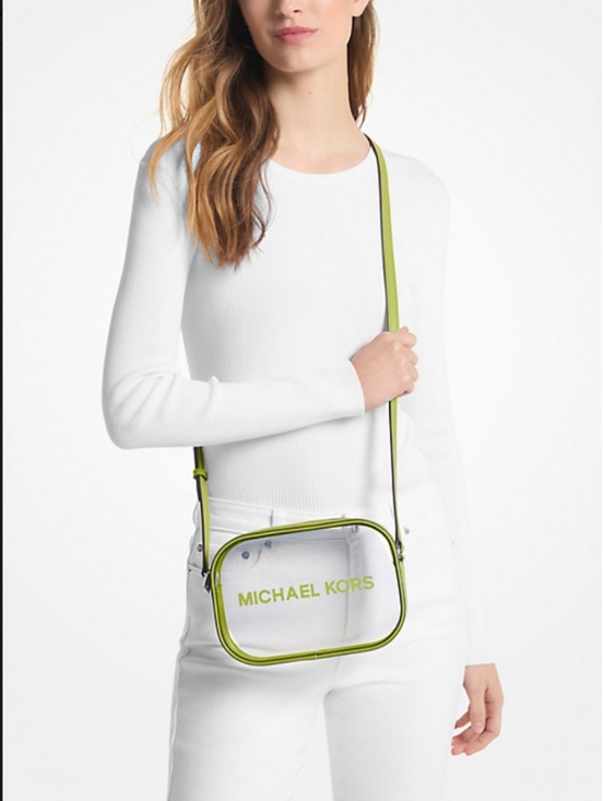Michael Kors Handbags - Michael Kors-Jet Set Travel Oval Camera Crossbody Bag (Lime 🍋‍🟩)